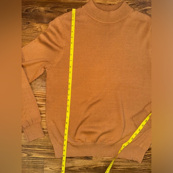 JEFF Brown Tan Knit Sweater size L - Picture 8 of 10